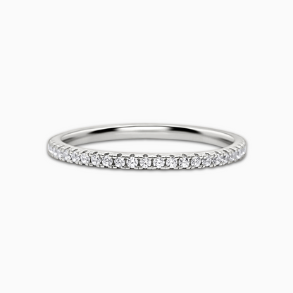 Thin Full Eternity Ring (1.2 mm) in Sterling Silver - SJR London Timepiece