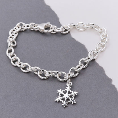 Snowflake Silver Charm