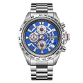 Édition Limitée Swan & Edgar Montre Mécanique à Quartz Argent Bleu Assemblée à la Main Speed Target