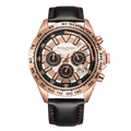 Montre mécanique à quartz assemblée à la main en édition limitée Swan & Edgar Speed Tracker Rose Blanc