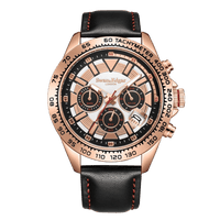 Limited Edition Swan & Edgar Hand Assembled Speed Tracker Mechanical Quartz Rose White - SJR London Timepiece