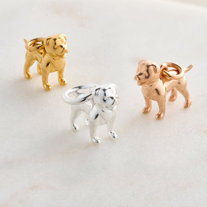 Staffordshire Bull Terrier Silver Dog Charm
