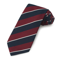 1st The Queen's Dragoon Guards Three-Fold Silk Reppe Tie