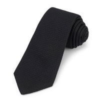 Grenadine Silk Tie In Black