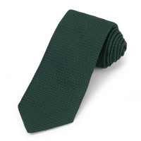 Grenadine Silk Tie In Forest Green