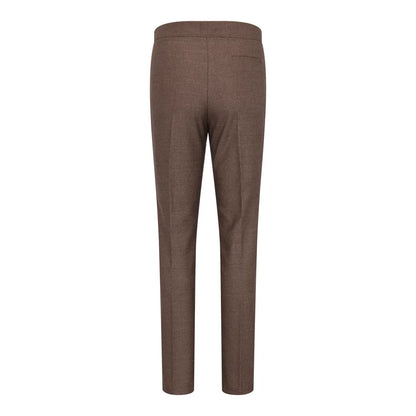 TPW50 - Women's Brown 3 Piece Prince Of Wales Check Suit