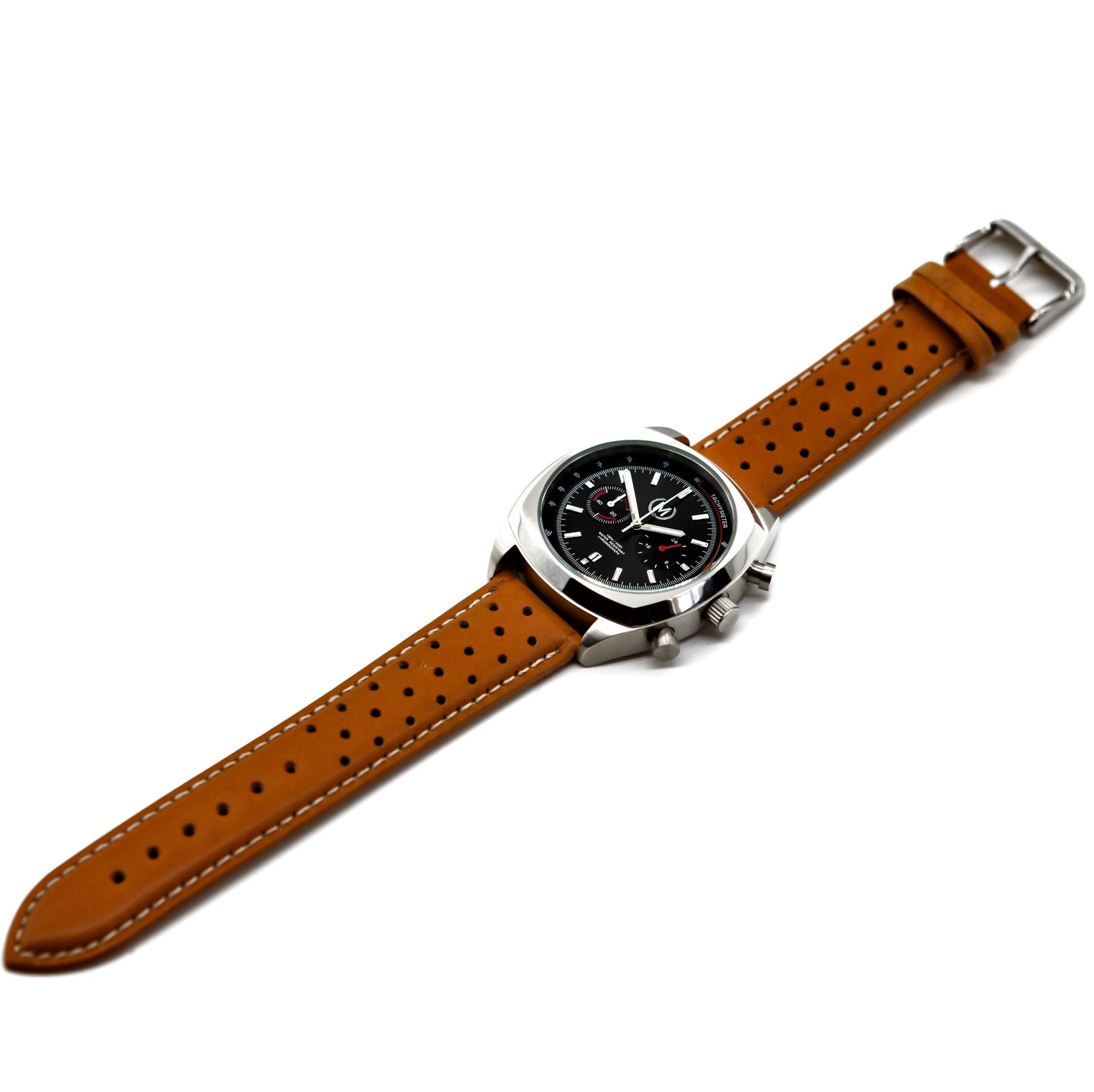 Classic Driver Chronograph, Tan Strap (PRE-ORDER NOW) - SJR London Timepiece