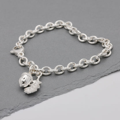 Tiny Beginnings Christening Silver Charm Bracelet
