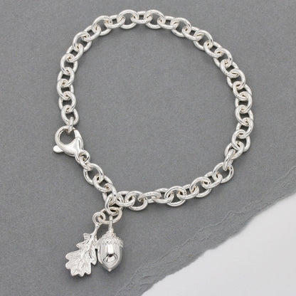 Tiny Beginnings Christening Silver Charm Bracelet