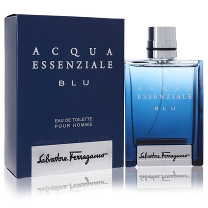 Salvatore Ferragamo Acqua Essenziale Blu Eau De Toilette Spray for Men 3.4 oz/100 ml