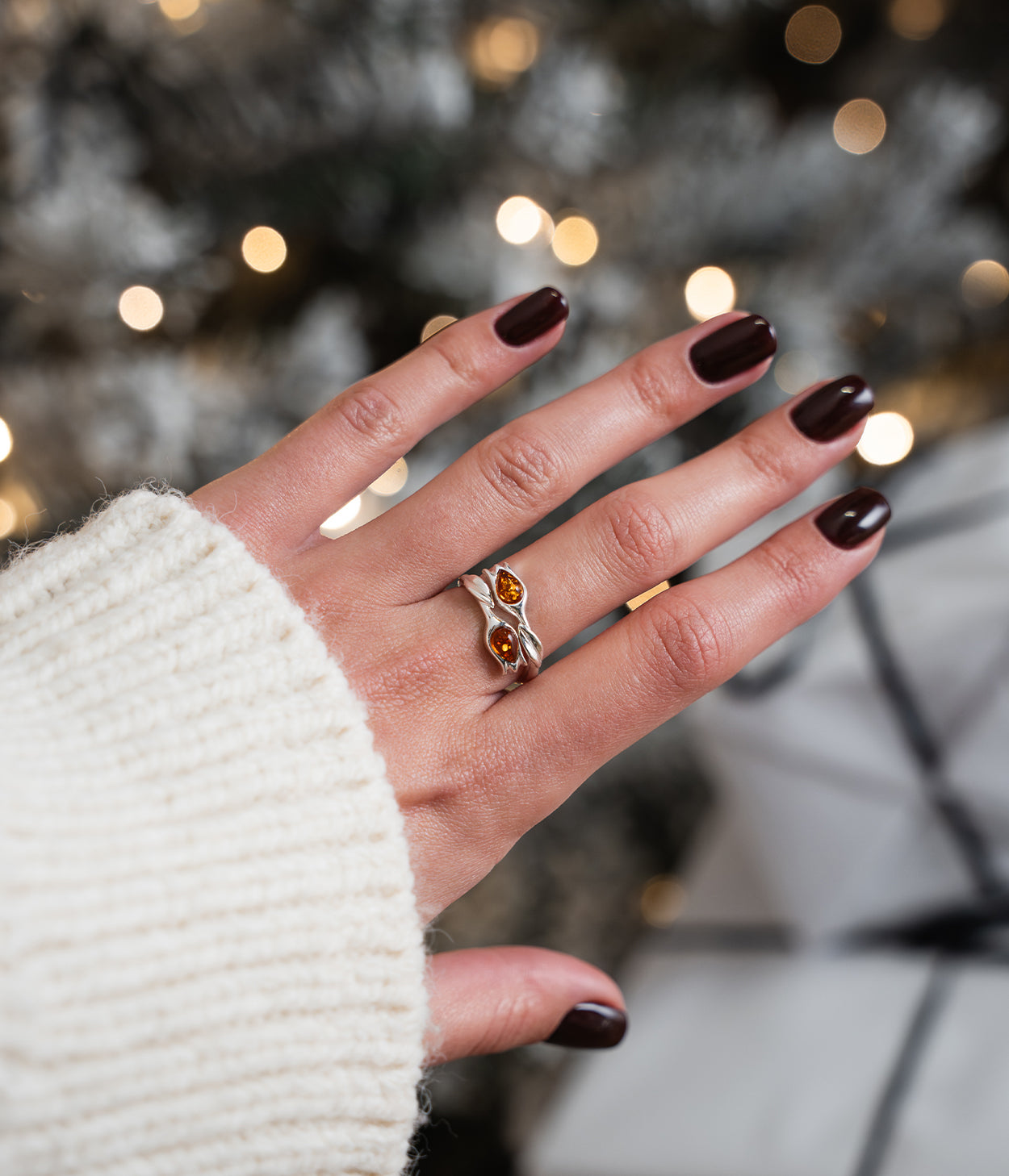 Bague Tulipe Ambre