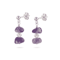 Amethyst Earrings in Silver