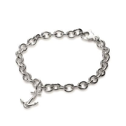 Anchor Silver Charm