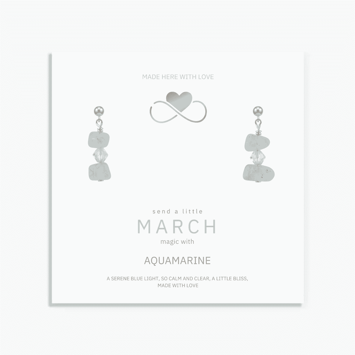 Aquamarine Gemstone Earrings | Serenity & Strength