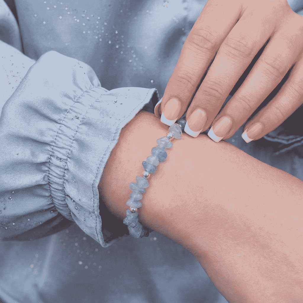 Aquamarine Crystal Bracelet