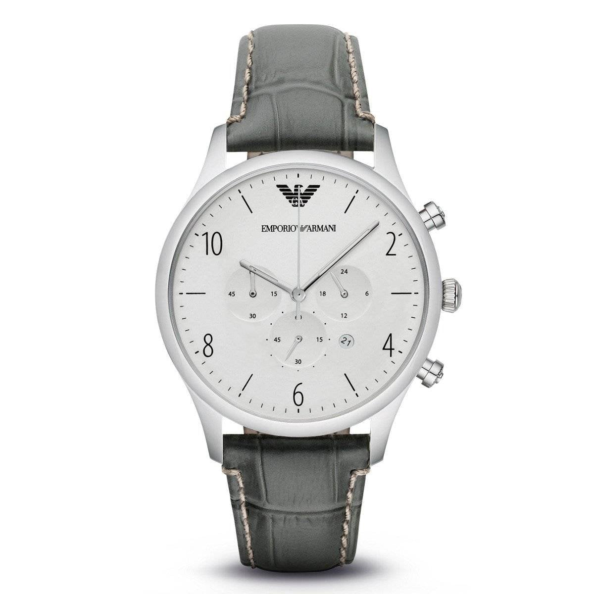 Emporio Armani AR1861 Cadran Blanc Homme