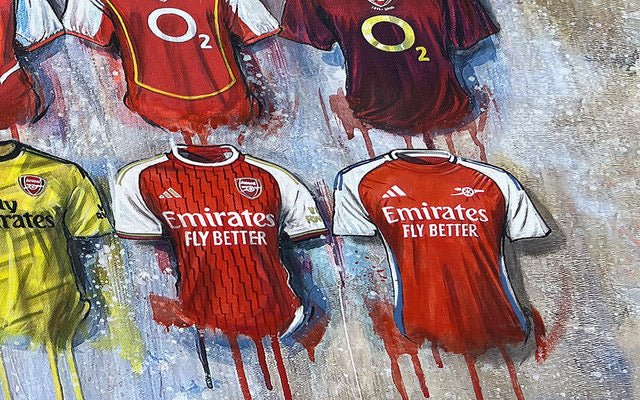 Arsenal Shirts 2024 - A2 Signed Limited Edition Prints
