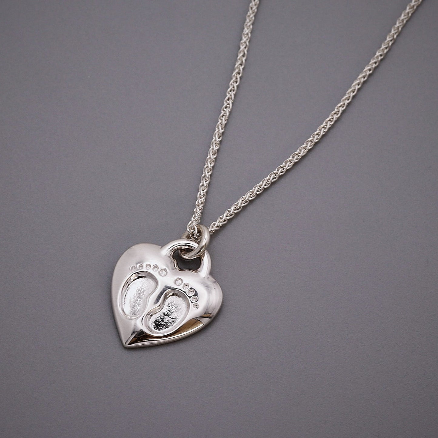 Baby Footsteps Personalised Silver Charm