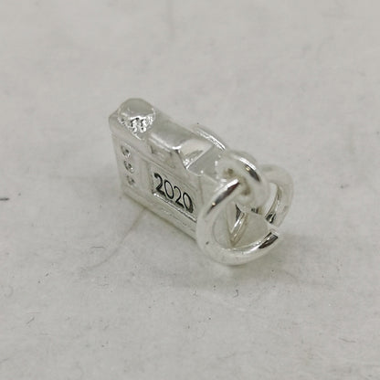 Vintage Camera Personalised Silver Charm