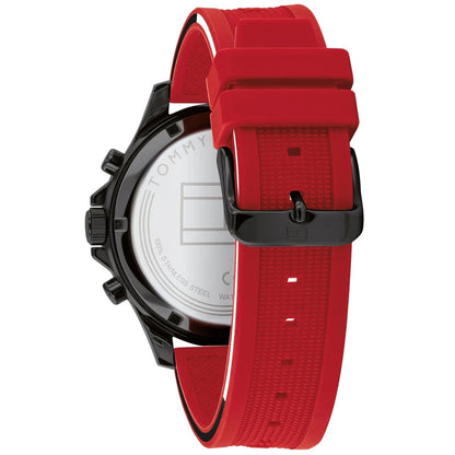 Tommy Hilfiger 1791722 Bank Men's Red Silicone Watch - SJR London Timepiece
