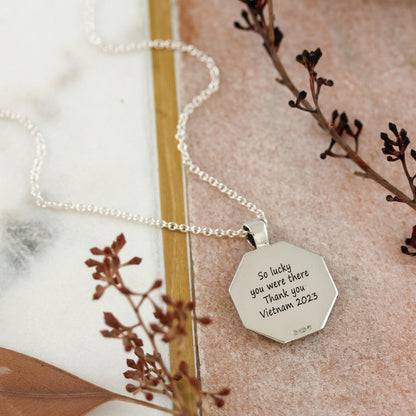 Good Luck Symbols Personalised Silver Necklace