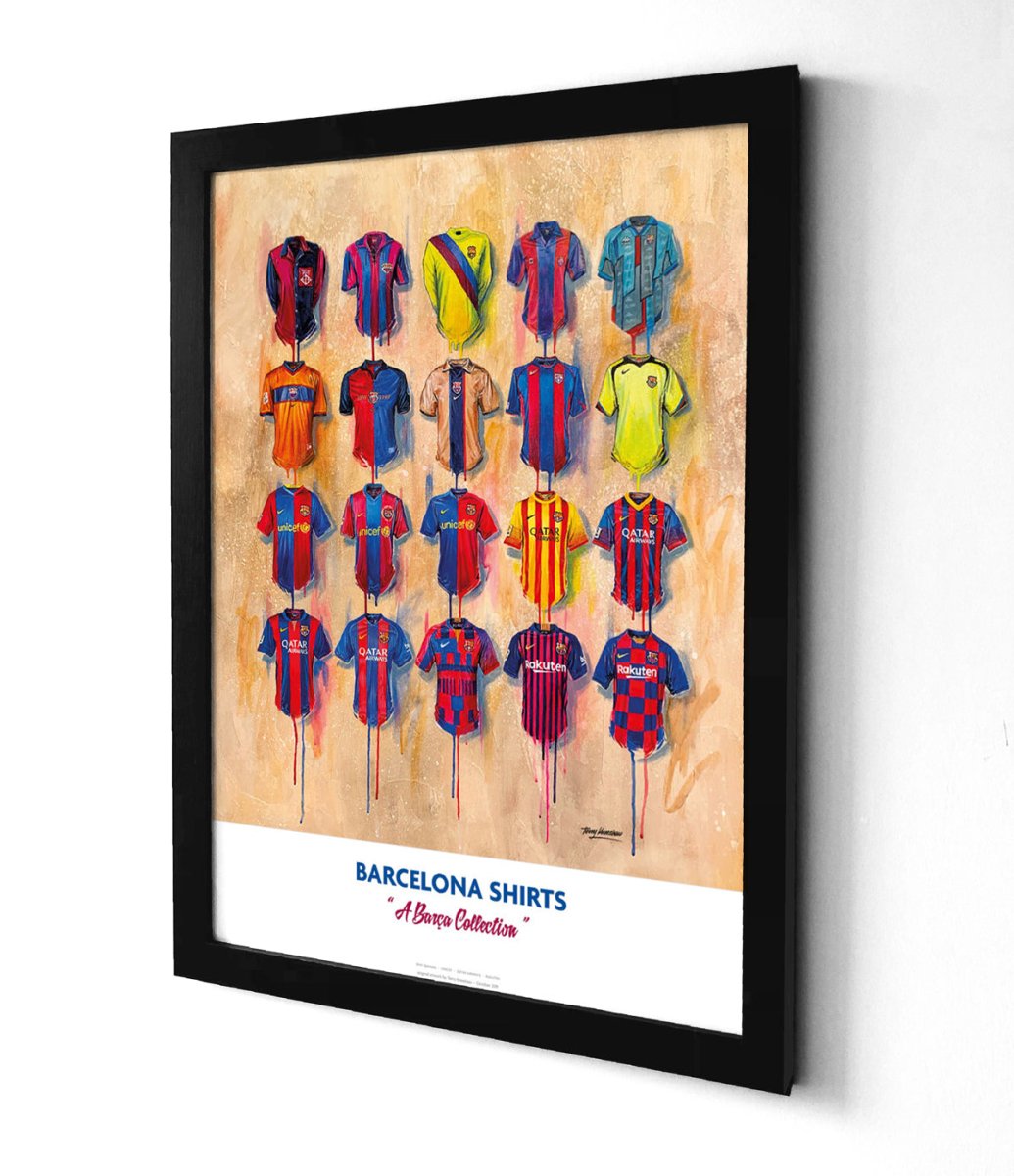 Barcelona A2 Limited Edition Print – Barca Shirt Art