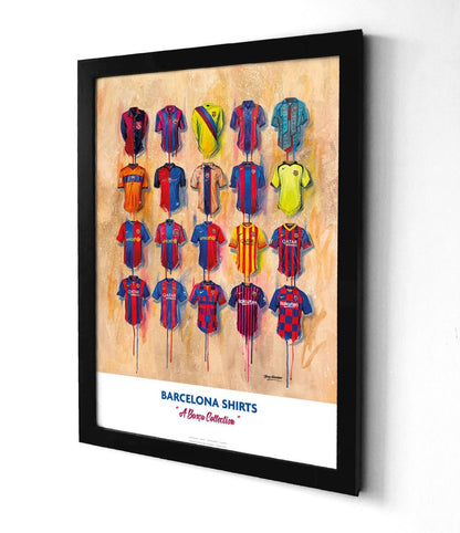 Barcelona A2 Limited Edition Print – Barca Shirt Art