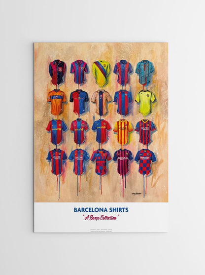 Barcelona A2 Limited Edition Print – Barca Shirt Art