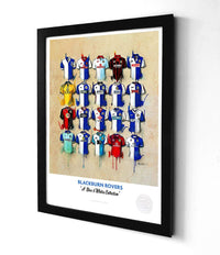 Blackburn Rovers Shirt A3 Framed Print