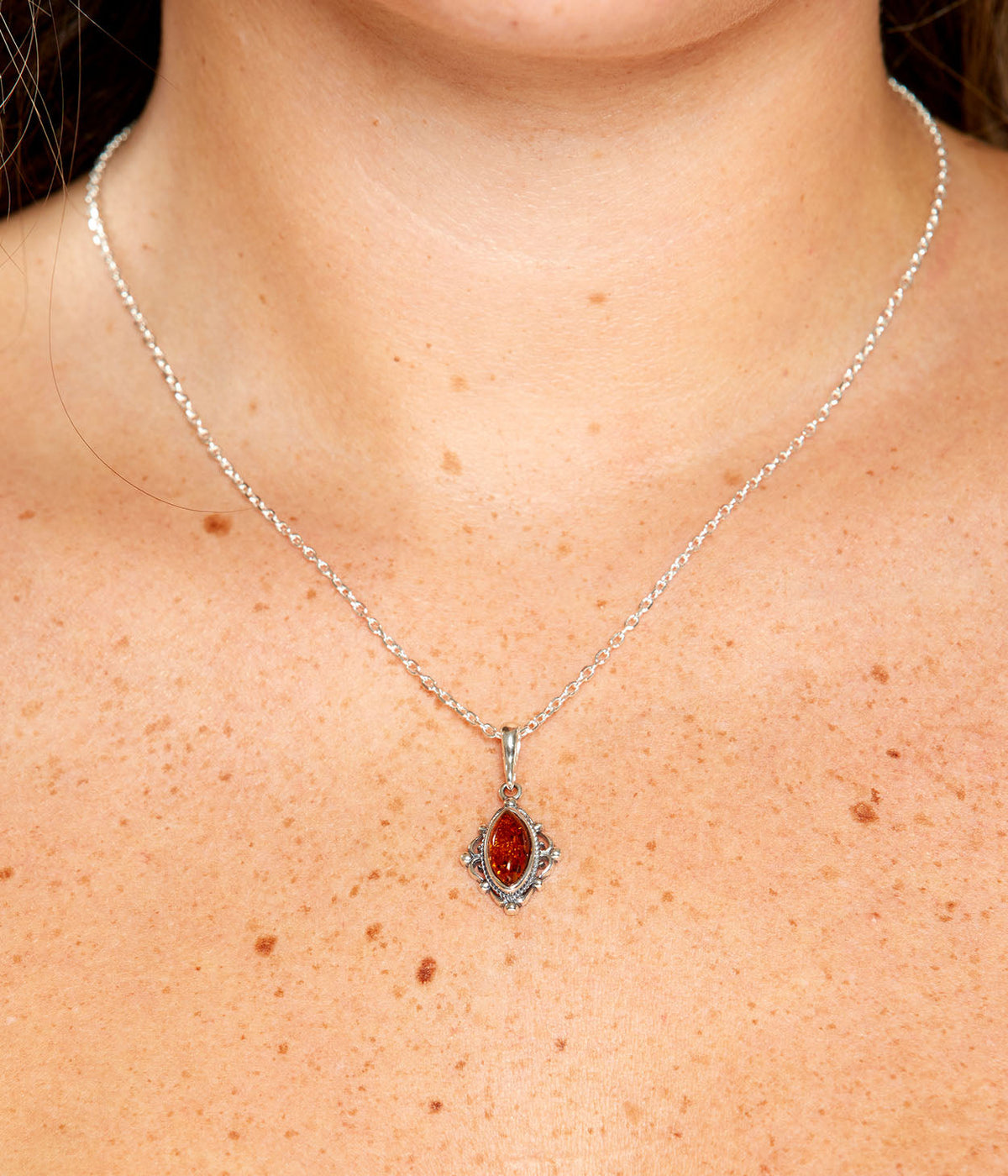 Boho Amber Pendant