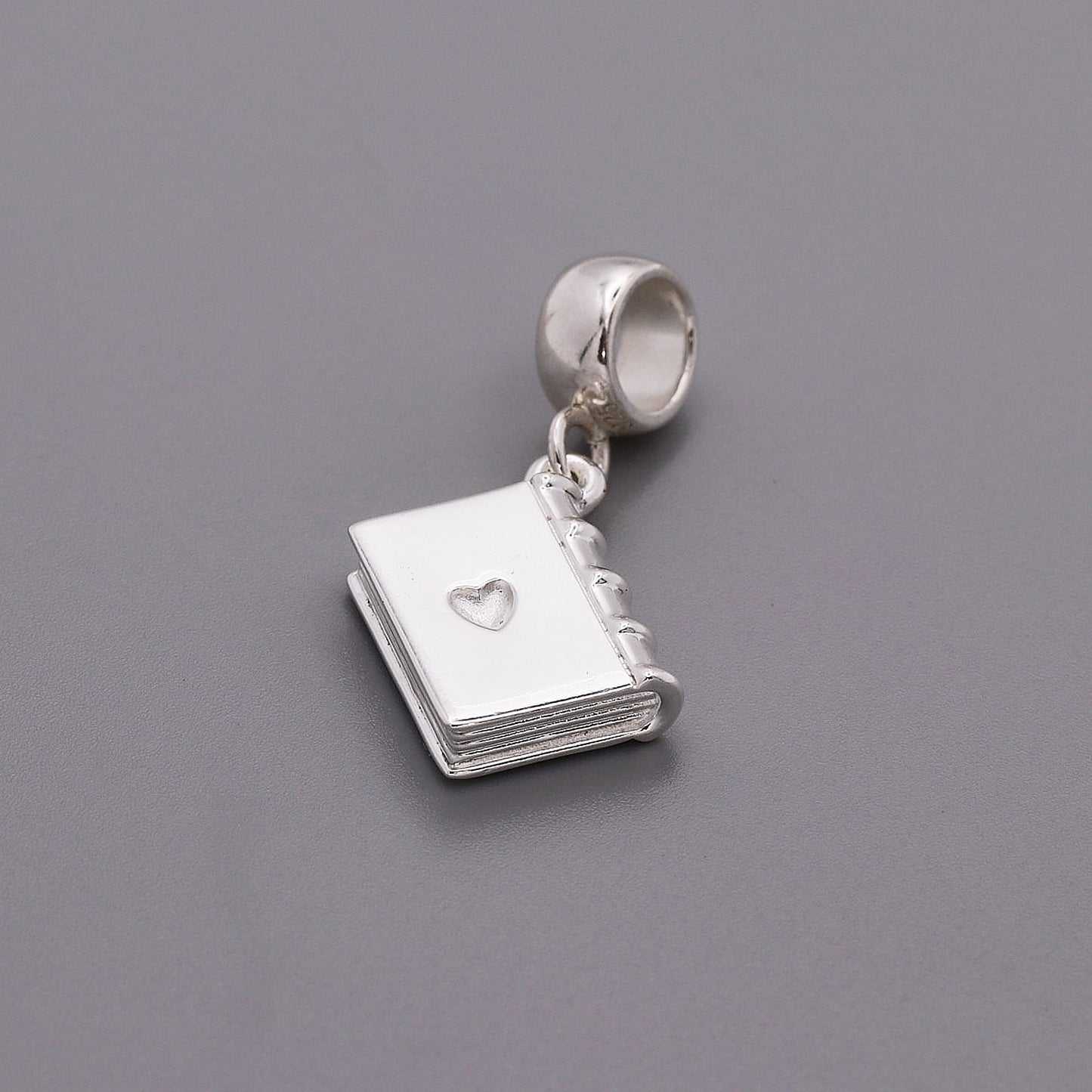 Hardback Book Personalised Silver Charm