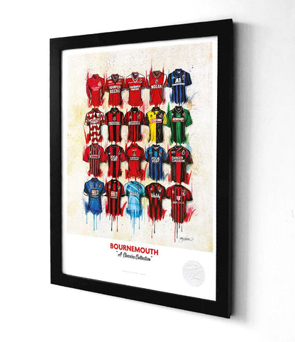 Bournemouth Football Shirt A3 Framed Print