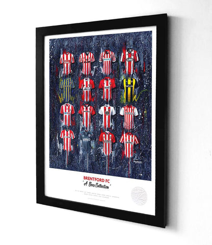 Brentford A3 Framed Print – Iconic Bees Shirt Wall Art