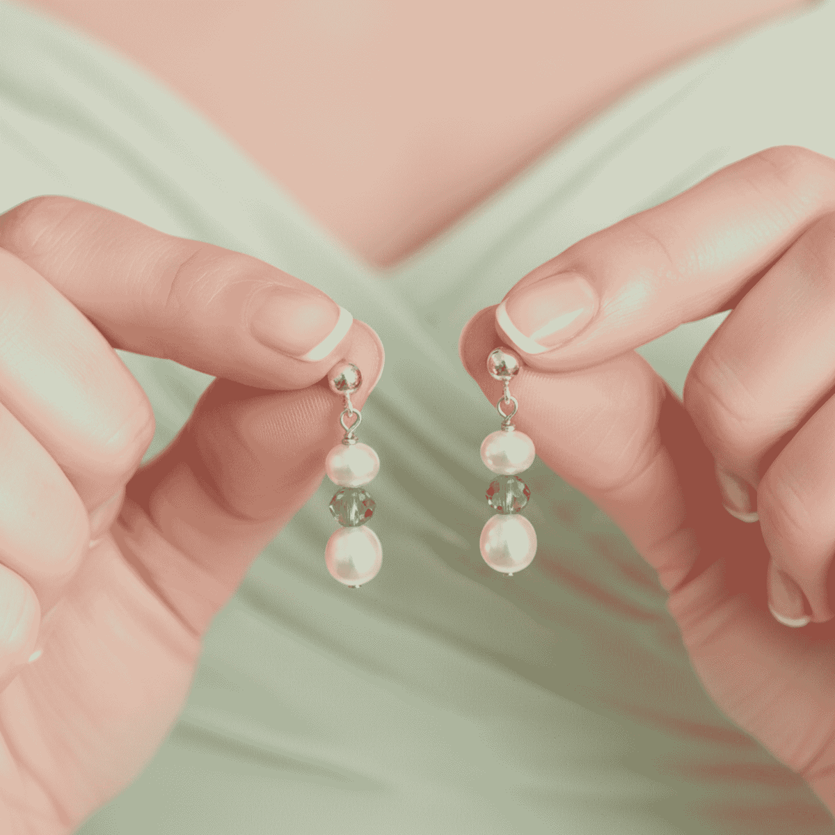 Peridot & Pearl August Birthstone Earrings | Handmade Drop Earrings