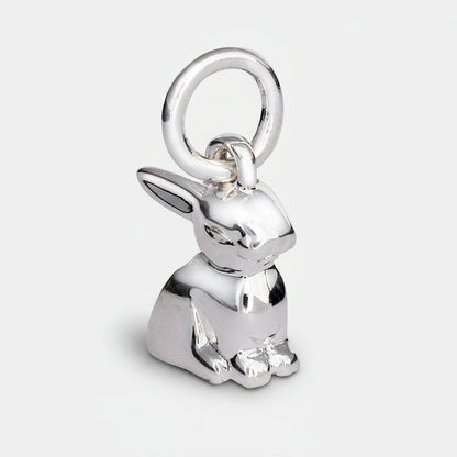 Bunny Rabbit Silver Charm