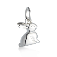 Bunny Rabbit Silver Charm