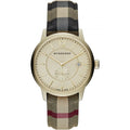 Montre Burberry BU10001 The City Homme Or et motif House Check