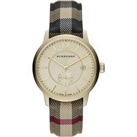 Burberry BU10001 The City Men's Gold & House Check Watch - SJR London Timepiece