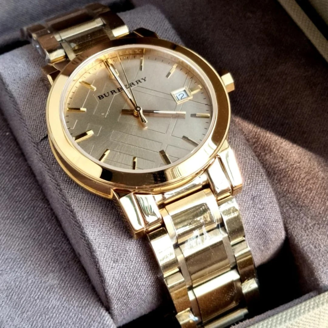 Burberry BU9033 The City Unisex Gold Watch - SJR London Timepiece