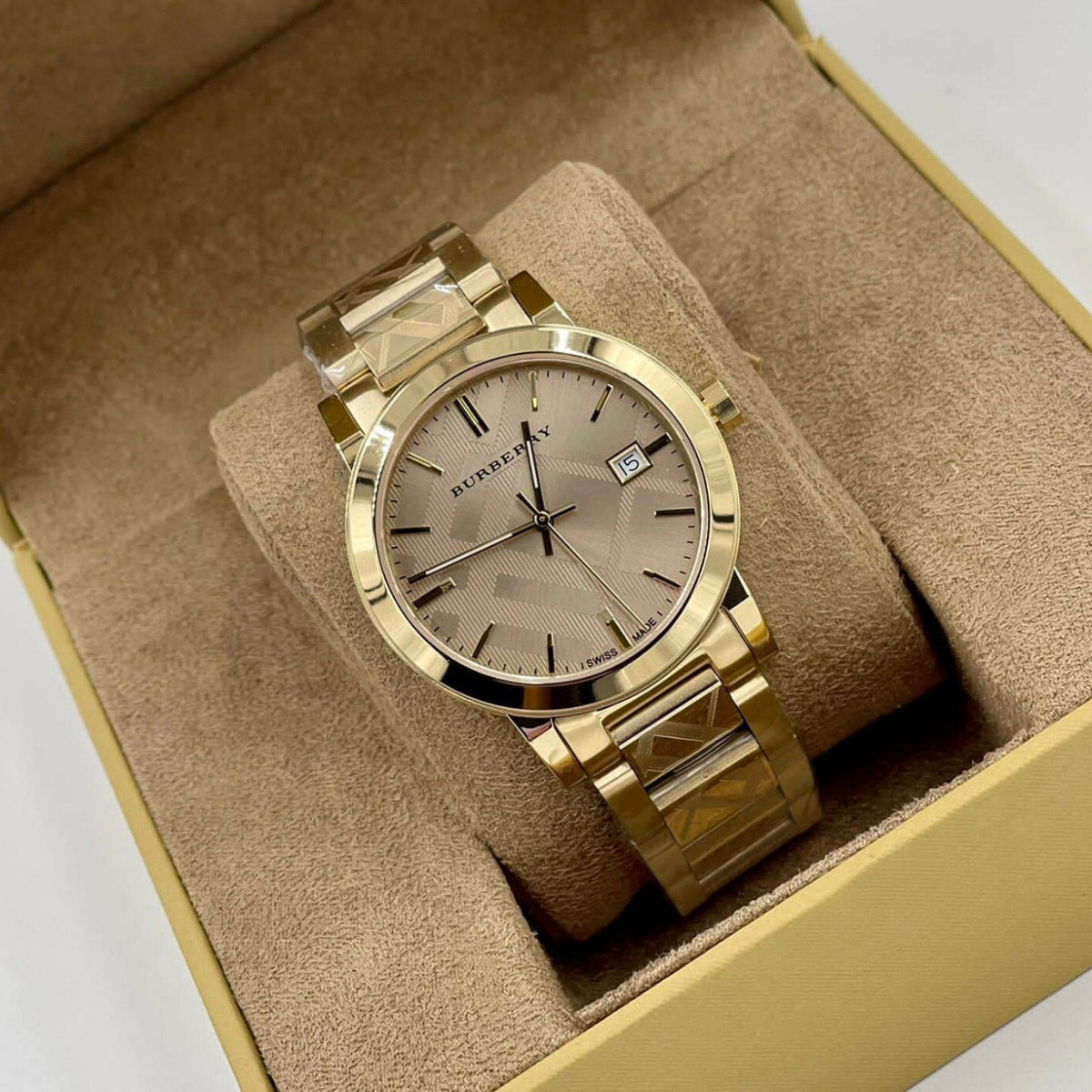 Burberry BU9038 The City Unisex Gold & Champagne Watch - SJR London Timepiece