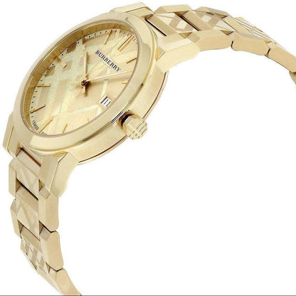 Burberry BU9038 The City Unisex Gold & Champagne Watch - SJR London Timepiece