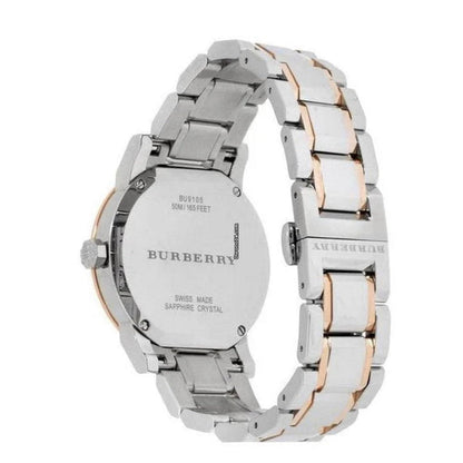 Burberry BU9105 The City Women's Silver & Rose Gold Watch - SJR London Timepiece