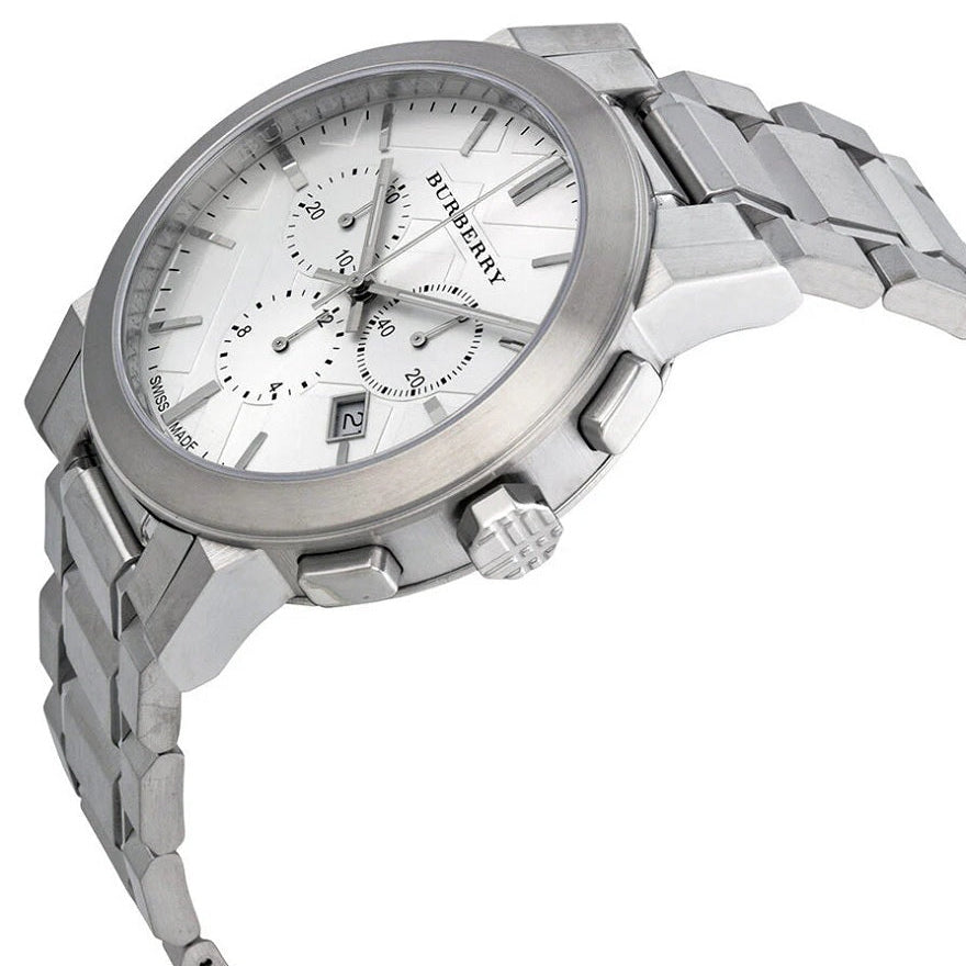 Burberry BU9350 The City Men's Silver Chronograph Watch - SJR London Timepiece