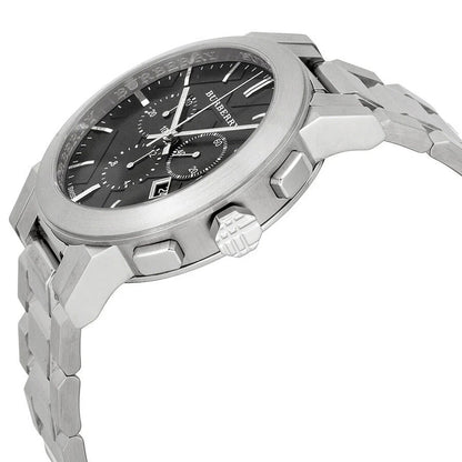 Burberry BU9351 The City Men's Silver & Black Chronograph Watch - SJR London Timepiece