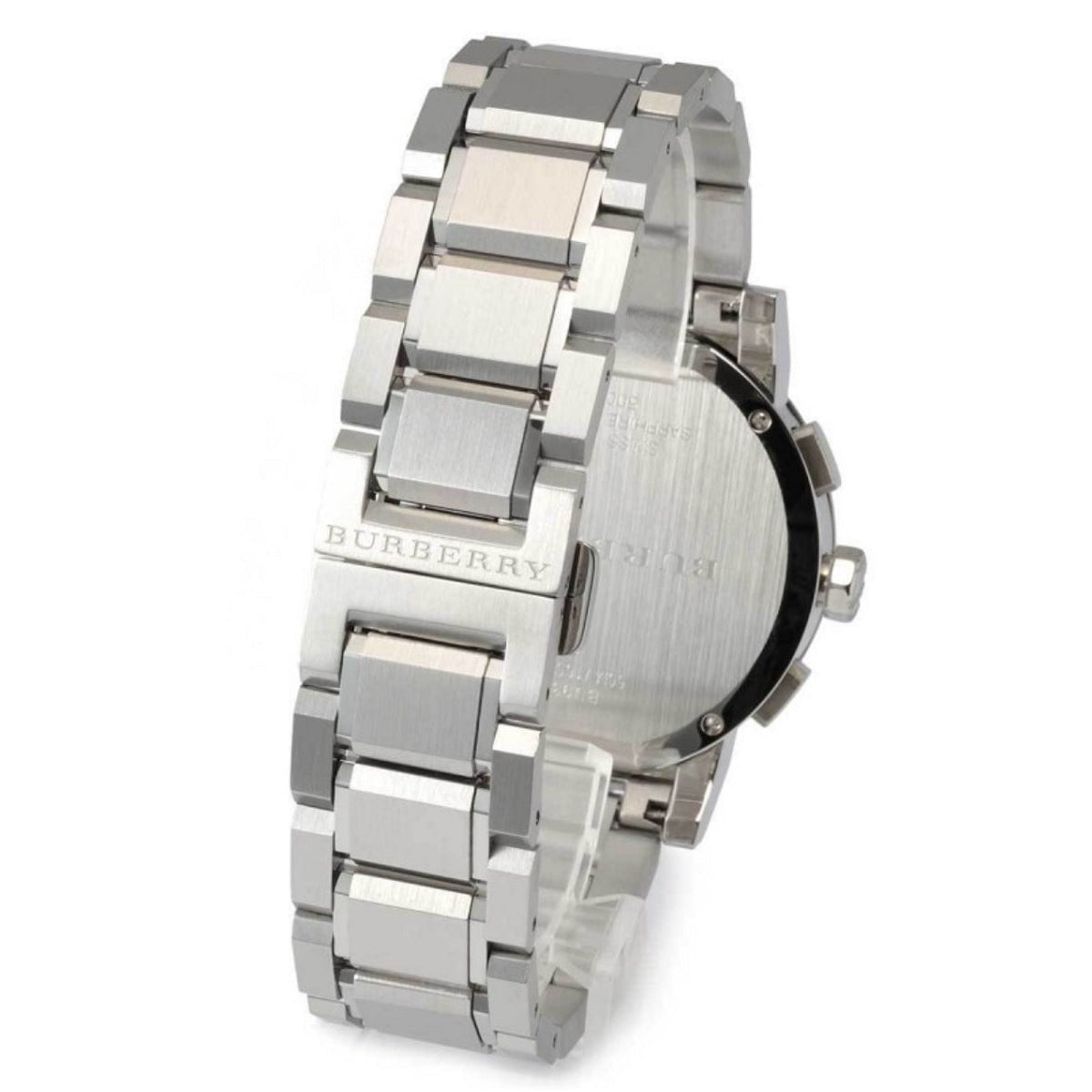 Burberry BU9351 The City Men's Silver & Black Chronograph Watch - SJR London Timepiece