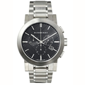 Montre chronographe Burberry BU9351 The City pour homme, argentée et noire