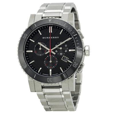 Burberry BU9380 The City Men's Silver & Black Dial Watch - SJR London Timepiece