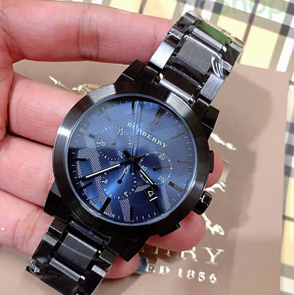 Burberry BU9365 The City Men's Gunmetal & Blue Watch - SJR London Timepiece