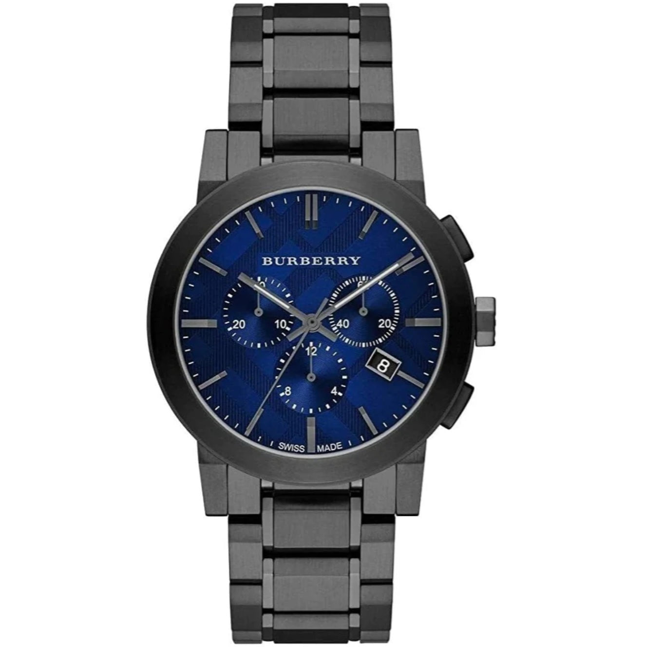 Burberry BU9365 The City Men's Gunmetal & Blue Watch - SJR London Timepiece