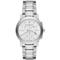 Burberry BU9750 The City Unisex Silver Chronograph Watch - SJR London Timepiece